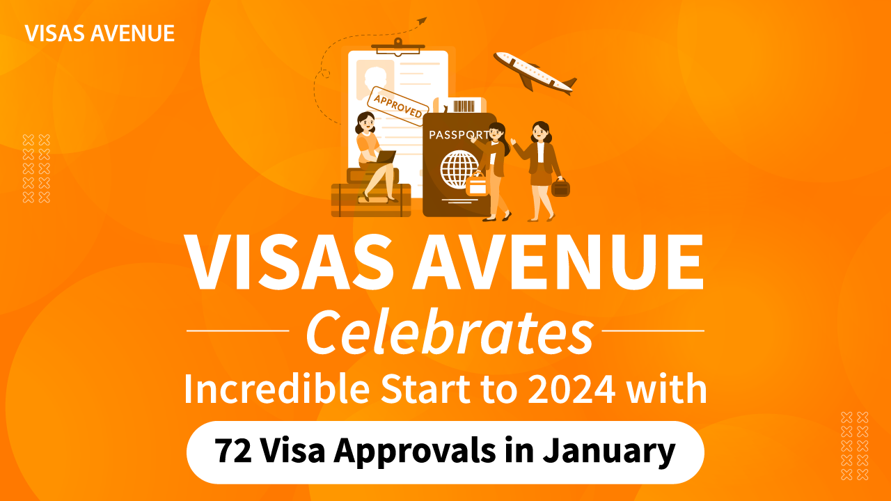 VA team received 72 Visa Approvals in January 2024