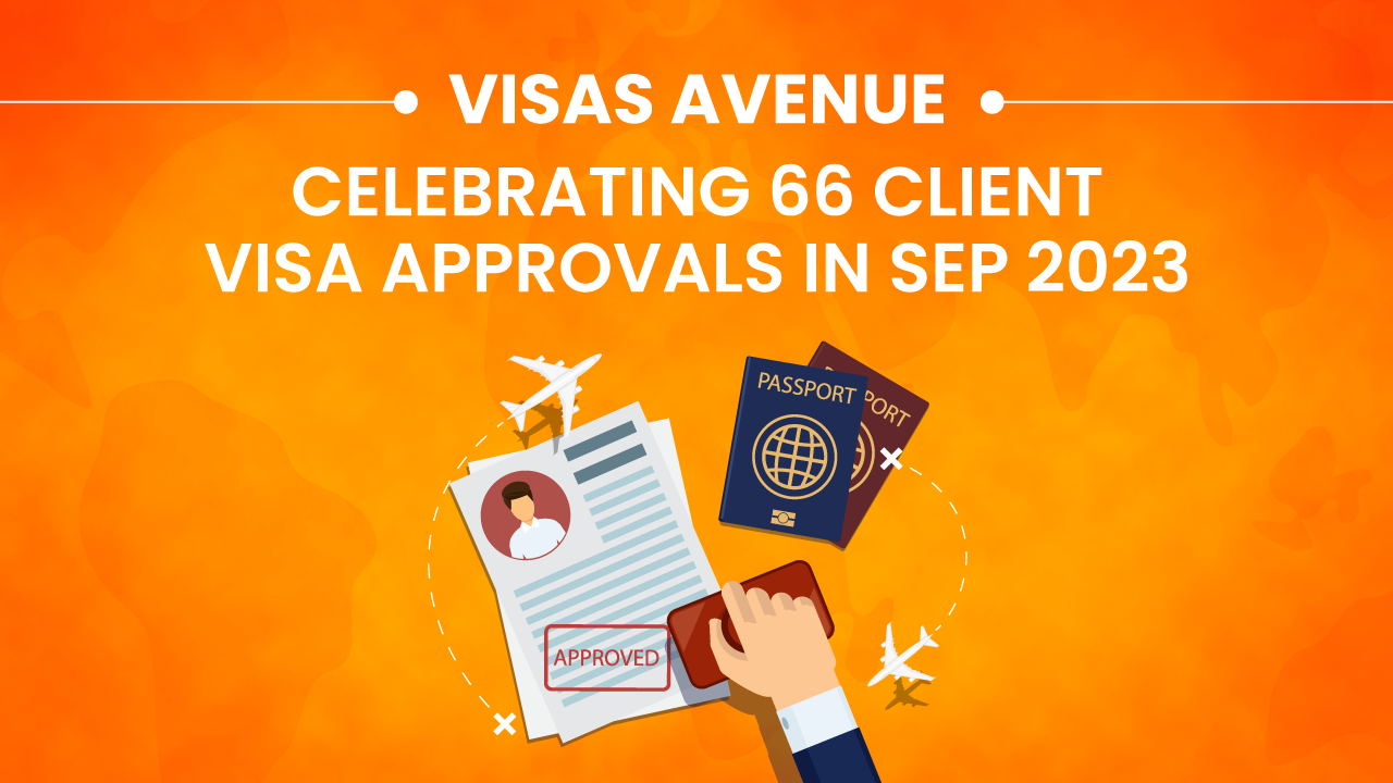 Visas Avenue Celebrates 66 Client Visa Approvals in September 2023