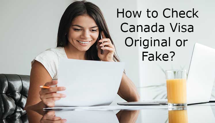 How to check Canada visa original or fake?