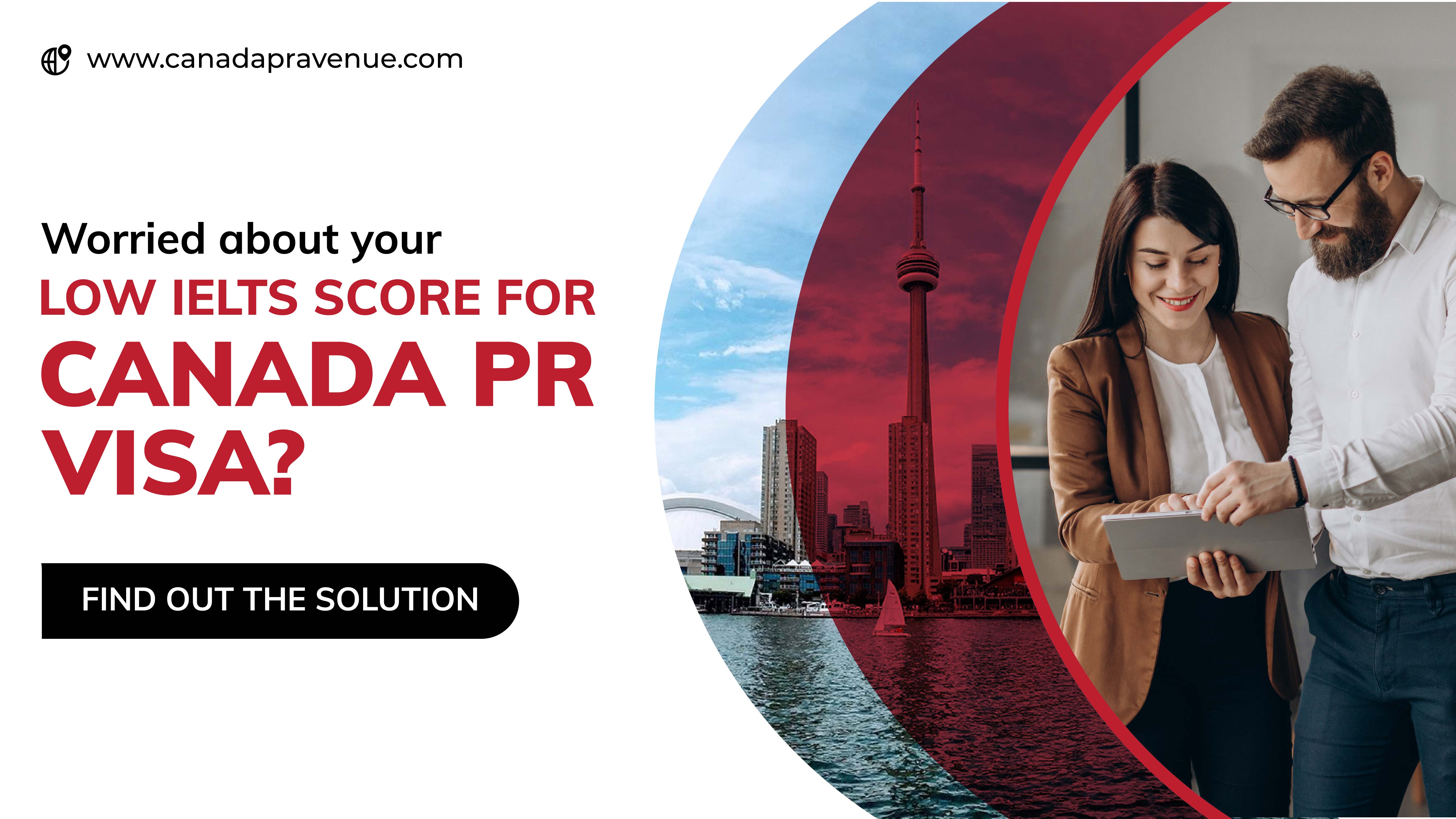 Worried about your Low IELTS Score for Canada PR Visa? Find out the Solution