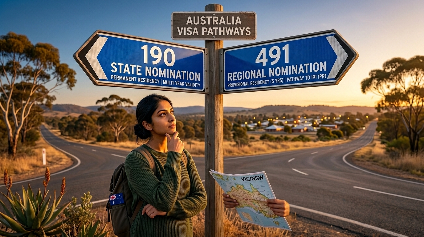 Australia 190 vs 491 Visa: Which State Nomination Pathway Fits You