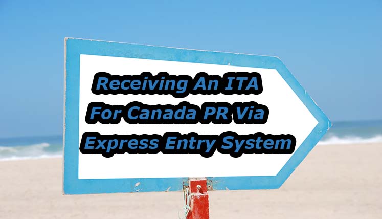 What is the Average time of receiving an ITA for Canada PR via Express Entry System?