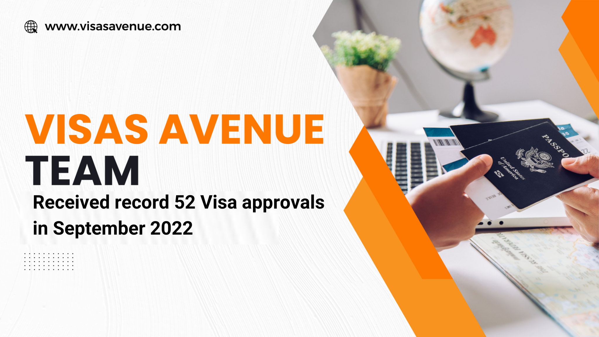 Visas Avenue received 52 Visa approvals in September 2022