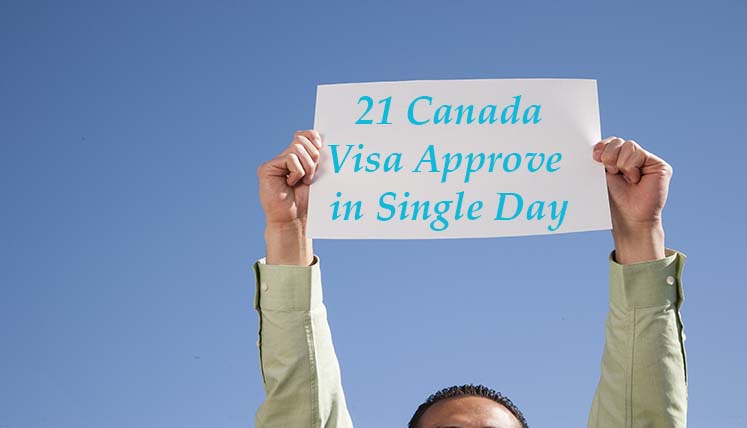 Outstanding Success- Visas Avenue obtained 21 Canadian PR Visa Approvals in a Single Day