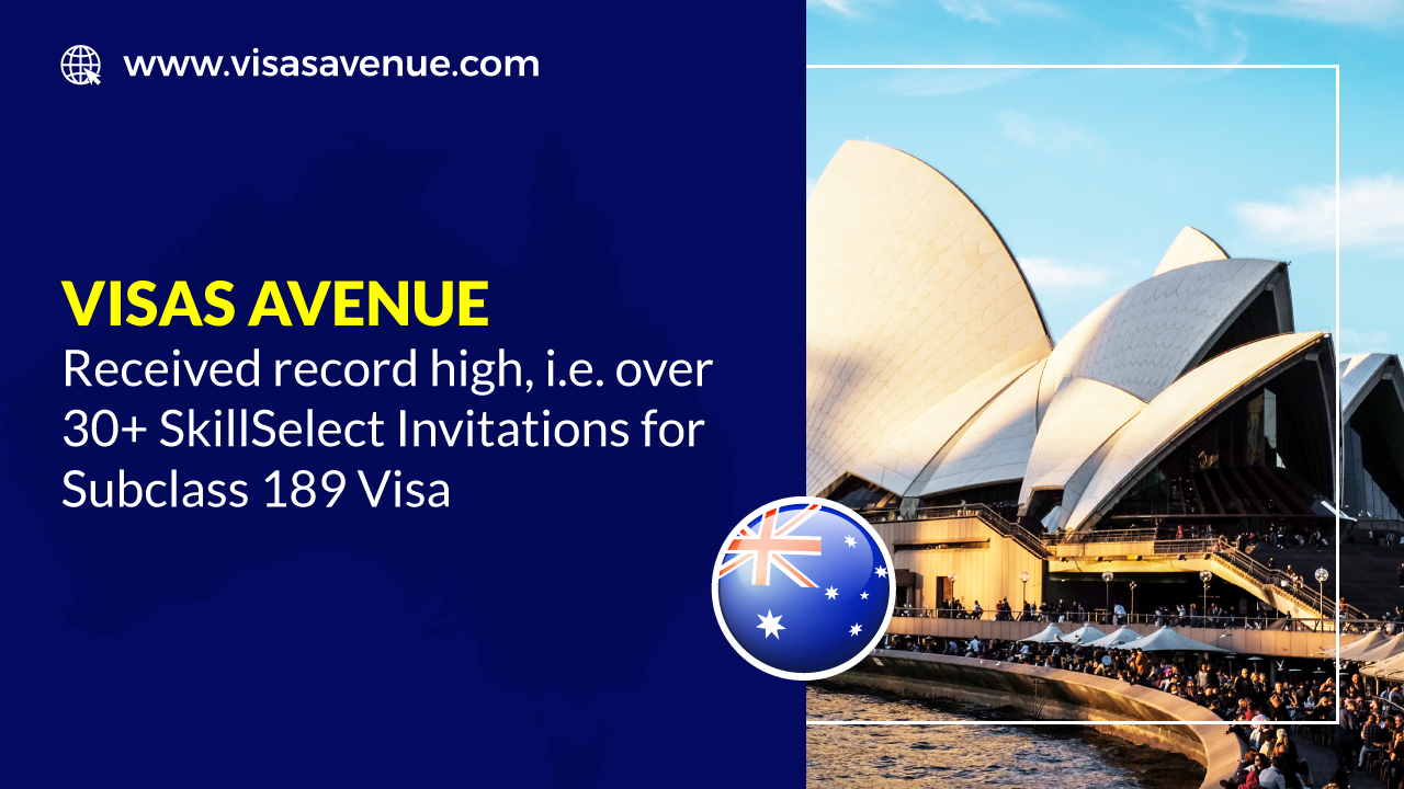 Visas Avenue Received record 30+ Client Invitations for Subclass 189 Visa