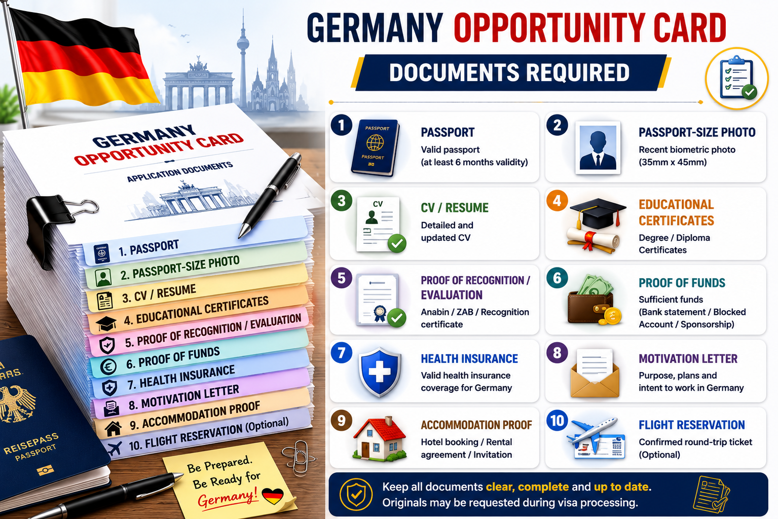 Germany Opportunity Card Application Checklist: 5 Documents You Cannot Skip